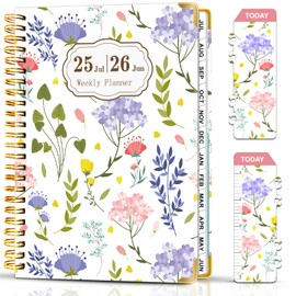 2025-2026 Diary Week to View - A5 Academic Diary, Monthly and Weekly Planner 2025-2026 - Jul. 2025 - Jun. 2026, 21.5 X 16 cm Months to View, A5 Planner for Home/School/Office
