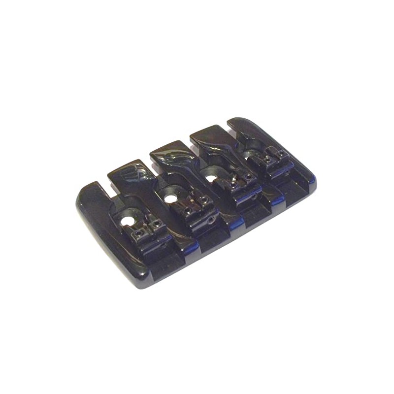 4 string Bass bridge for Jazz/Precision guitar in black BB001