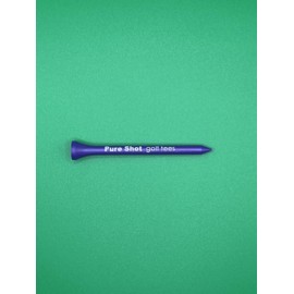 HD Products 7 More Yards! Pure Shot Golf Tees (20 per Package) 2-3/4" Long with 0.38" Wide Head. Flatter Head Resulting in No Resistance, Designed to Have Zero Interference on The Ball. (20) (Purple)