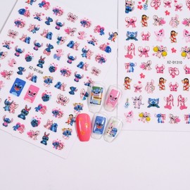 [Overseas] Children's Nail Stickers Character Nail Stickers Nail Materials Big Name Cartoon Stilson Nail Stickers Children's Reward S XZ-D13 12/Bare hand 8*10Cm 50ea