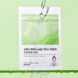 Eunyul Skin627 AHA & PHA With Tea Tree Toner Pads (10-Pack) / Portable, non-irritating toner pads / 스킨627 아하파하 위드 티트리 토너패드 10매입 /휴대성 좋은 자극없는 토너패드