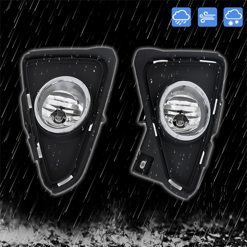 waltyotur Pair Driving Fog Lamps Assembly Replacement for RAV4 2016