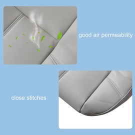 FZJDSD Light Gray Leather Driver or Passenger Side Top Lean Back Replacement Seat Cover Compatible with Chevy GMC Tahoe Suburban Yukon Silverado Sierra 2007 2008 2009 2010 2011 2012 2013 2014