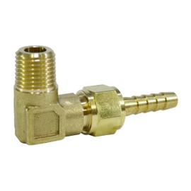 【RoHS】黄銅製L型ホースジョイント GHJL(R)-0209 1/4x16