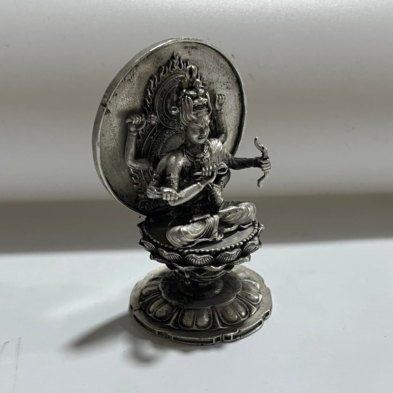 Buddha Statue Mini Aizen Myoo Total Height 2.9 inches (74
