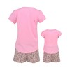 Pink Cheetah Mommy and Me Outfits Matching Mom Daughter Mothers