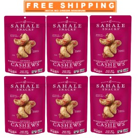 Sahale Pomegranate Vanilla Cashews 4oz 6pk Gluten-Free Snack Mix