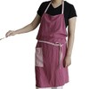 UHEIM Premium Ultra lightweight(0.4 lbs) Pure Linen Bib Apron Adjust
