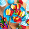 Coloured Lollipop Sticks 300 Wooden Birch Wood Craft Lolly Sticks