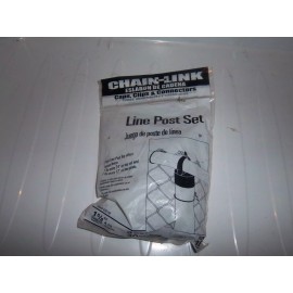 Chain link fence 1 5/8" Line Post Kit, 3 line post tops and 30 ties Mod # 839158
