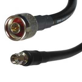 MPD Digital I LMR400 Times Microwave Coaxial Cable I N Male to SMA Male Connectors I Low Loss RF Coaxial Cable I CB, Ham Radio, Transmitters, Antenna I 7ft