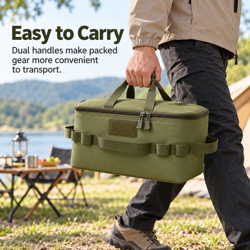 Camping Gas Canister Storage Bag for Outdoor Use – Large
