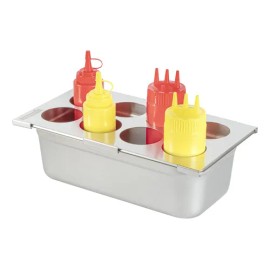 Organizador De Botellas Acero Inoxidable 32.4x18x1 Cm Platea Plateado