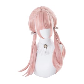 Lolita Lady Curly Long Hair, Pink, Cherry Blossom Wig, Princess Jellyfish Girl, Women's, Twin Tails, Cute, Cosplay, Mesh Net, Accessories, Goods, Heat Resistant Wig, For Photography, Events, Halloween, Costume