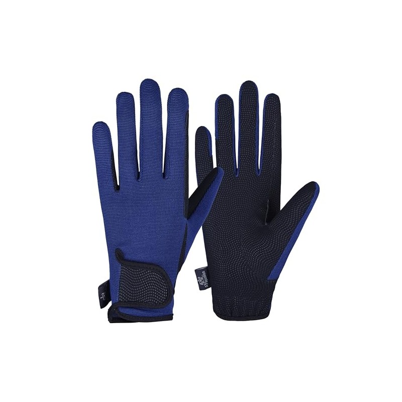 AFE Ladies Horse Riding Gloves Track Fabric Gloves Synthetic Leather
