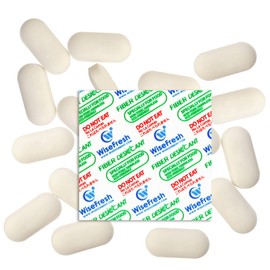 Wisesorb Fiber Desiccant, 900 Pack Flat desiccants, 1.57 x 1.57 x 0.04 Inch of Each Piece Moisture Absorbers for Food Storage, Food Grade Desiccant Dehumidifiers, Wisefresh Paper Dessicant
