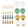 KOMBIUDA 1set Metallic Latex Balloons Set Avocado Green Party Decorations