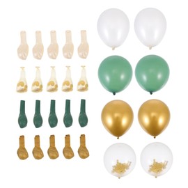 KOMBIUDA 1set Metallic Latex Balloons Set Avocado Green Party Decorations for Weddings Birthdays Festivals Quality Decorative Props for Celebrations