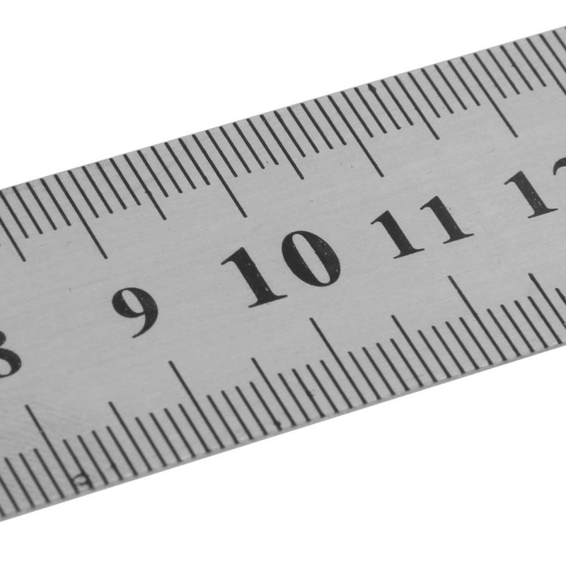 Regla métrica de metal de acero inoxidable de 30 cm,