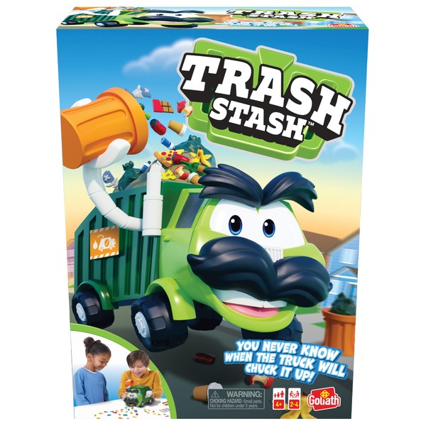 Goliath Trash Stash Game - Fill Trashcan, Watch It Dump