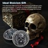 RYUKENLM 5 Pack of Memento Mori Coin 3D Skull Challenge