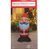 African American Santa Claus Inflatable 4 foot Holiday Yard Decoration