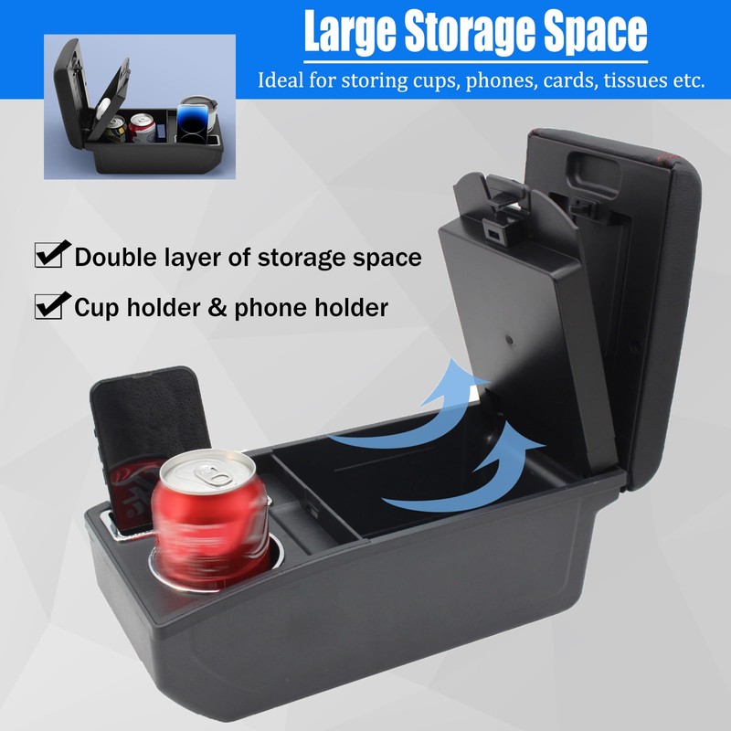Car Armrest Box for Nissan Versa Tiida Latio 2007-2011 Auto