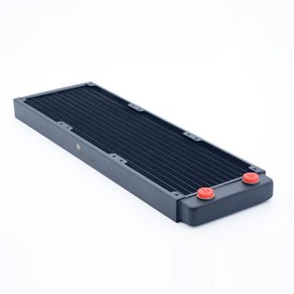 FreezeMod 360mm Black G1/4" Threads Pure Copper Radiator 27mm Thick TSRP-BP360