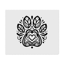 2 x 'Pfotenabdruck' Mikrofaser-Objektiv- / Brillenreinigungstücher (LC00027867)