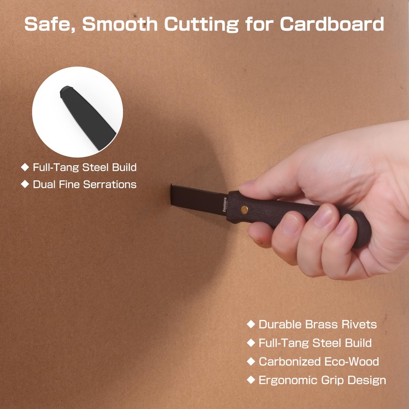 Zentara 2-Piece Cardboard Tool Set – Full-Tang Stainless Steel Cutting