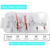 Fishing Treble Hooks Feather Dressed Size 4 6 Set with