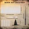 Halloween Decor Indoor, 20PCS Floating Candles with Wand Remote &
