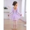 Mecceos Ballet Leotards with Skirt Tights Combo for Toddler Girls