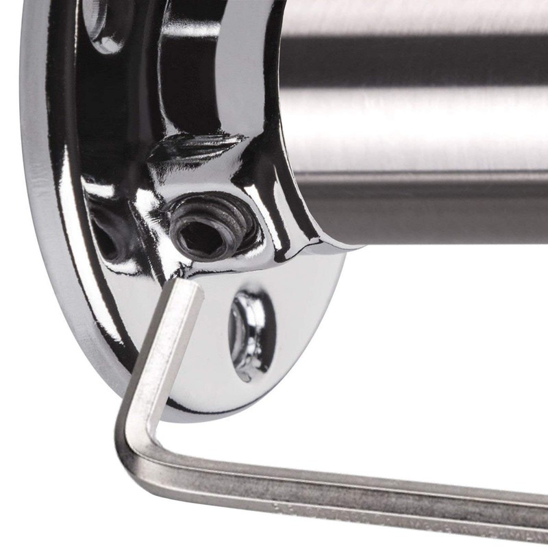 1 Pair (2 Pieces) Cupboard Rail Bearings Chrome-Plated Shiny for