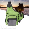 Polyester Multifunctional Fishing Tackle Crossbody Bag with Adjustable Shoulder Straps(Green