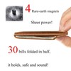 Toughergun Minimalist Wallet for Men with Magnetic Money Clip Leather