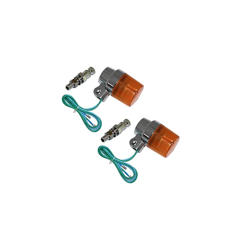 MADMAX General Purpose Round European Turn Signal Orange With Mounting