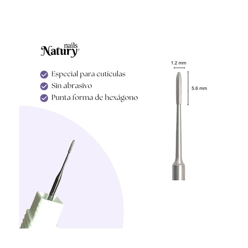 Natury Nails Carbide Safety Router Bit for Hexagonal Nail Lathe