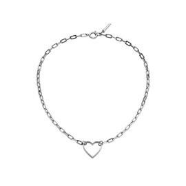 Liebeskind Berlin women's necklace, stainless steel, 45 cm, Stainless Steel, Silver