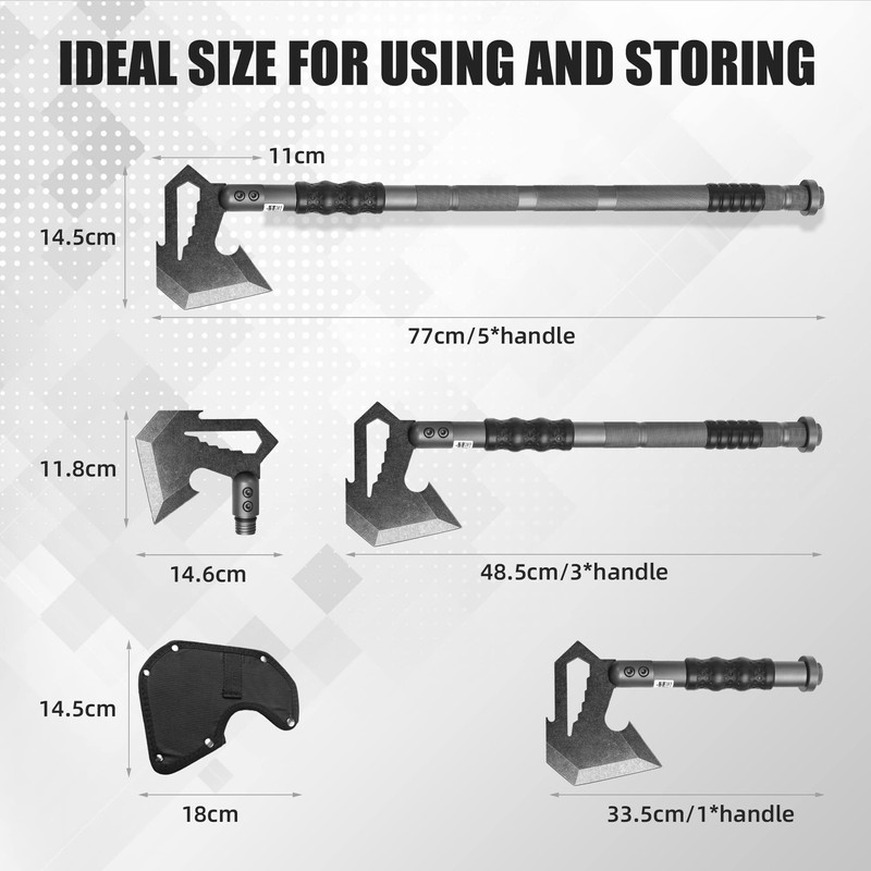 ZUNE LOTOO Axe Head for Tactical Shovel, ZLA Hatchet Accessories