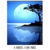 Blue Moons Rising- 4 Prints Set- 8 x 10"s Wall