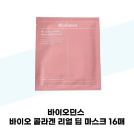 바이오던스 [바이오던스] 바이오던스 바이오 콜라겐 리얼 딥 마스크 16매 [BioDance] BioDance Bio Collagen Real Deep Mask 16 Sheets