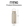RTIC 32oz Outback Water Bottle, Ceramic Lined, Insulated, Stainless Steel,