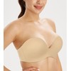 Lemorosy Wirefree Strapless Push up Bra Hand Shape Anti-Slip Push