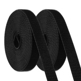 PATIKIL Carpet Marker Strips 20mm x 5 Meters, 2 Roll Floor Markers Nylon Strip Floor Marking Tape for Classroom Rug Teacher Supplies, Black