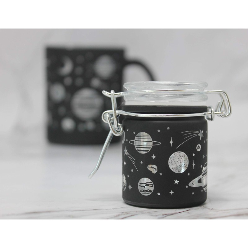 Airtight Glass Herb Stash Jar with Clamping Lid in Choice
