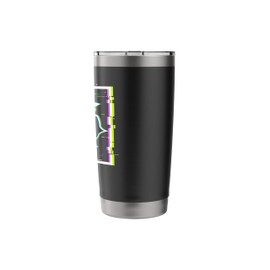 Sad Boi Anime Glitch Frame Vaporwave Aesthetic Sad Face Stainless Steel Insulated Tumbler