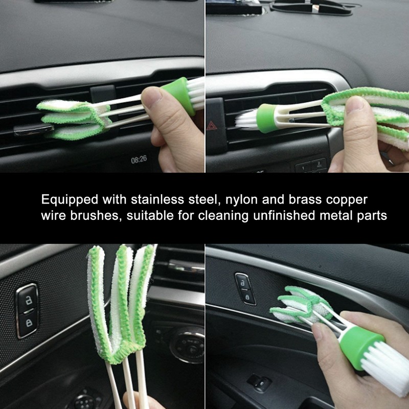 13PCS/Set Car Cleaning Detailing Brush Set Reusable Flexible for Washing