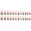 Long Press on Nails Leopard Print Square Fake Brown French