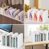 Ruiqas 2pcs White Purse Organizer Adjustable Handbag Organizer Bookshelf Separator